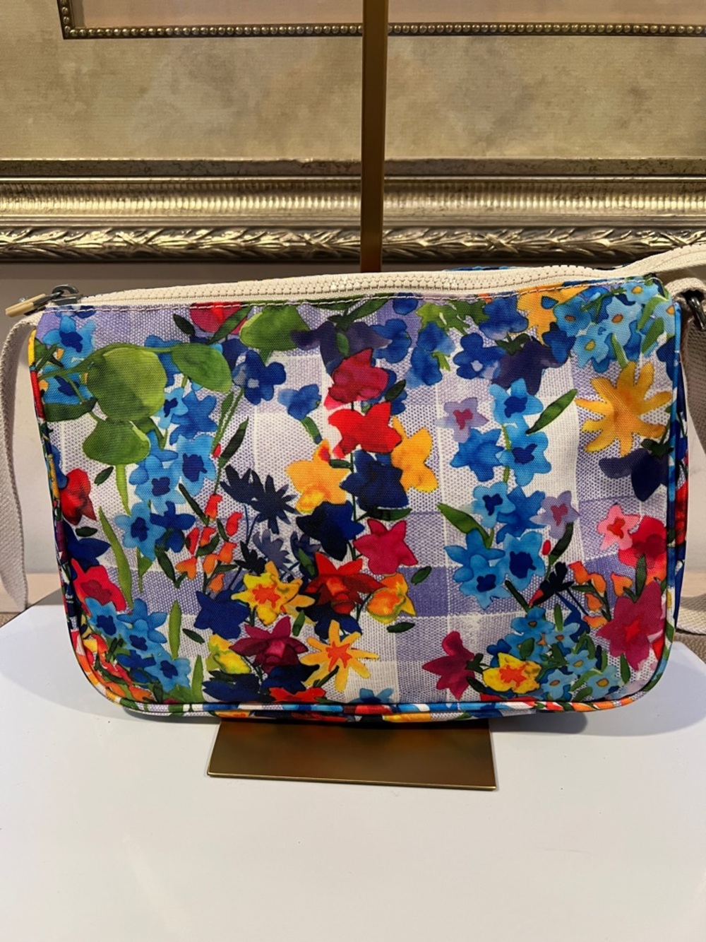 Kipling Multicolor Floral Crossbody Shoulder Bag - Like New - Picture 6 of 14